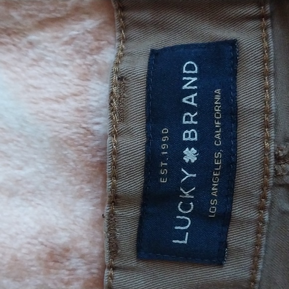 Lucky Brand Jeans Mens 40x32 Brown Type Military Field Pants Fade Distress - Picture 4 of 9